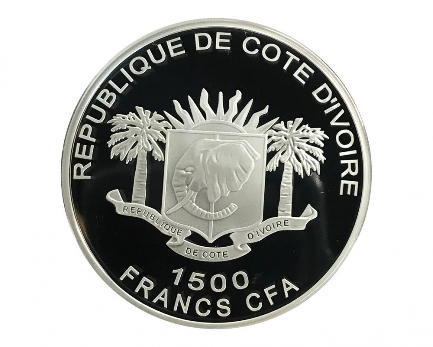 Абылай хан - Кот Д'ивуар, 2 oz, 2014 год (тампопечать) фото 2
