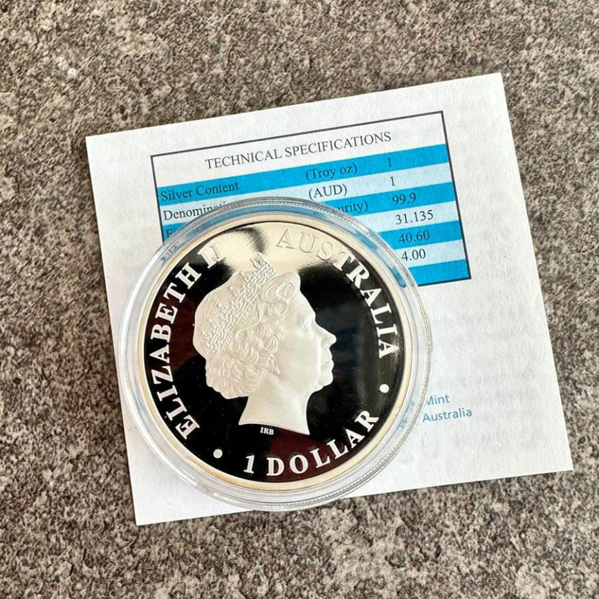 Касатка, Австралийские антарктические территории - 2011 год, 1 доллар фото 3