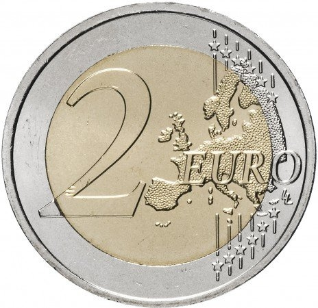 1150 лет прибытия Кирилла и Мефодия с миссией в Великую Моравию - 2 евро, Словакия, 2013 год фото 2