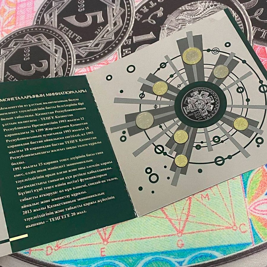 Набор Миниатюры казахстанских монет фото 3