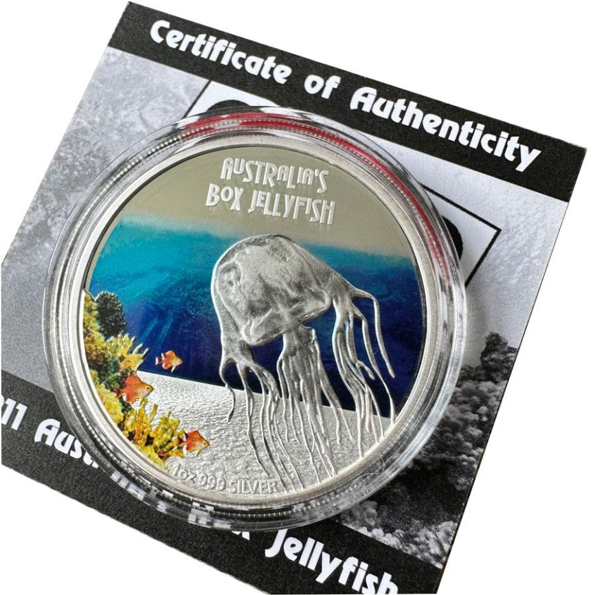 Медуза, серия DANGER - Тувалу, 2011 год фото 3