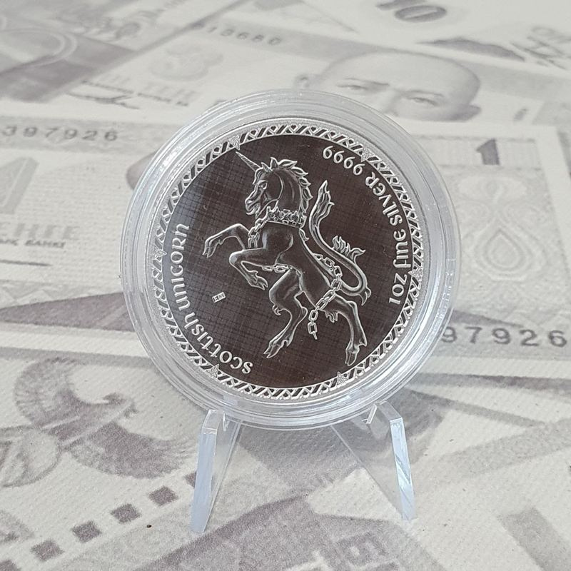 Шотландский единорог - о.Ниуэ, 2 доллара, 2023 год фото 3