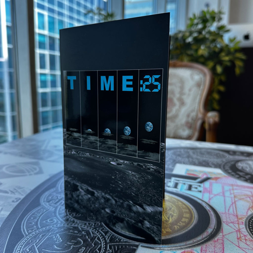 Тестовая банкнота TIME:25 ВРЕМЯ - 30 лет Банкнотной фабрике РК фото 3