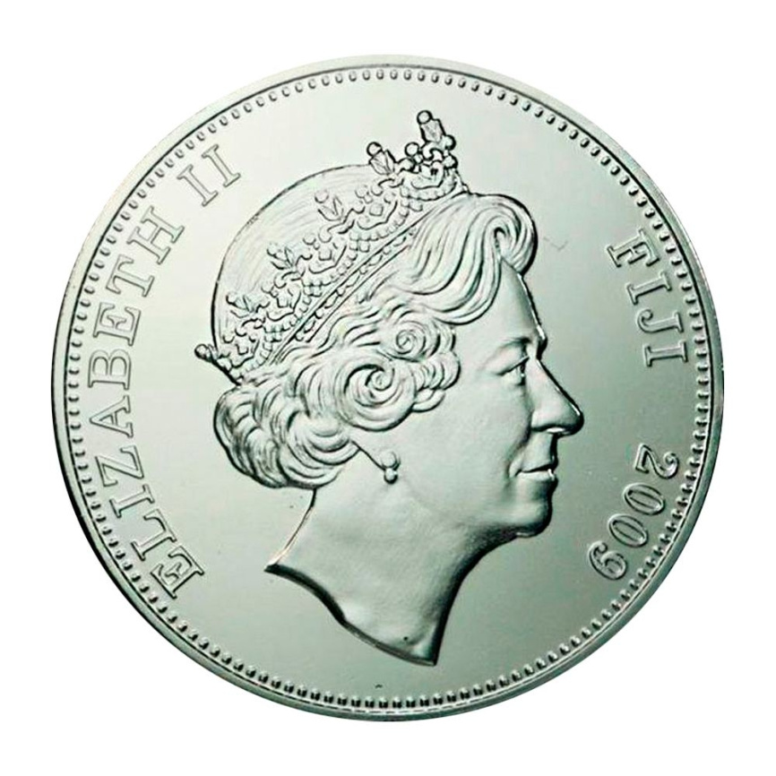 Карп кои (цветная печать) - Фиджи, 1 доллар, 2009 год фото 2