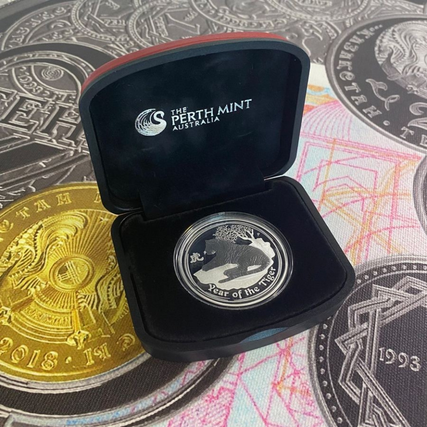 Год тигра "Лунный календарь" - Австралия, 2010 год, 1 унция фото 6