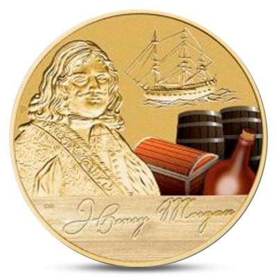 Пират Генри Морган (блистер) - Тувалу, 1 доллар, 2011 год фото 1