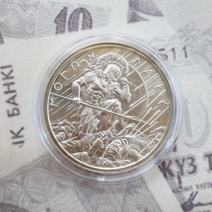 INTAGLIO MINT 2oz - Molon Labe (молон лабе) тип 3 фото 3