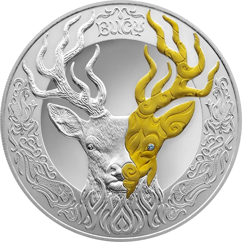 Олень (Буги), серия «Тотемы кочевников», 500 тенге фото 1