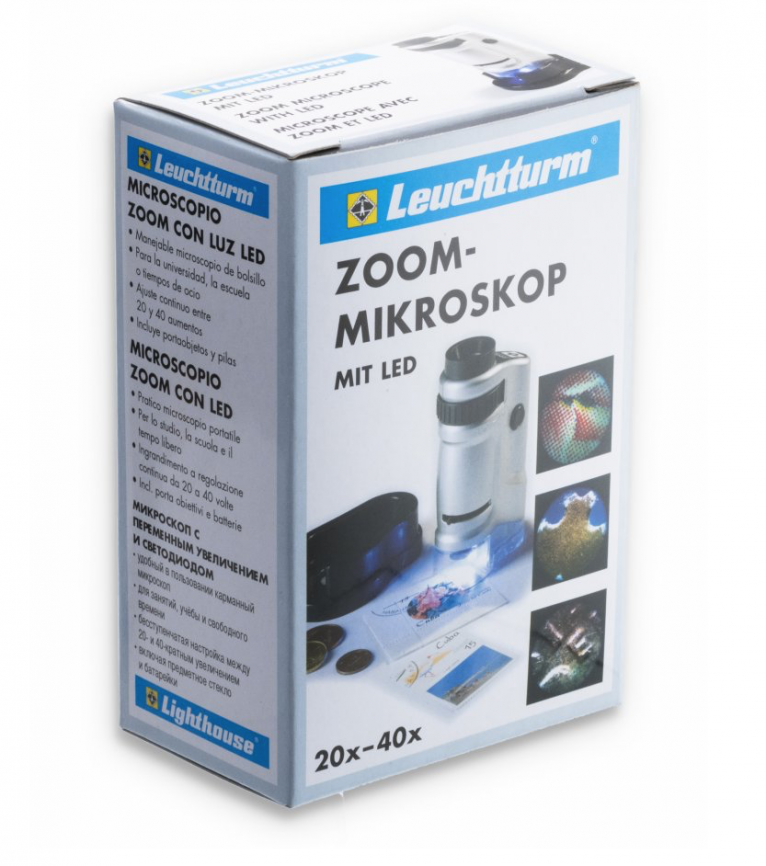 Микроскоп 20x-40x с подсветкой - Leuchtturm фото 5