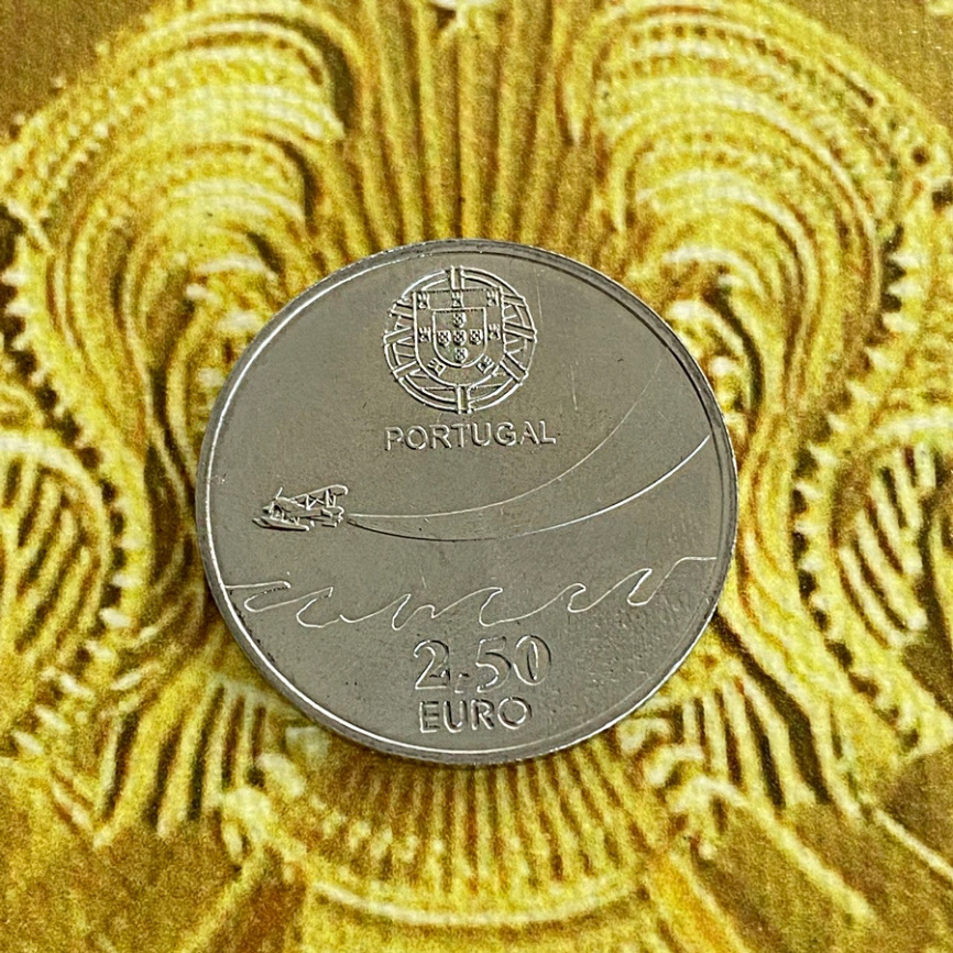100 лет военной авиации - Португалия | 2,5 евро | 2014 год фото 4