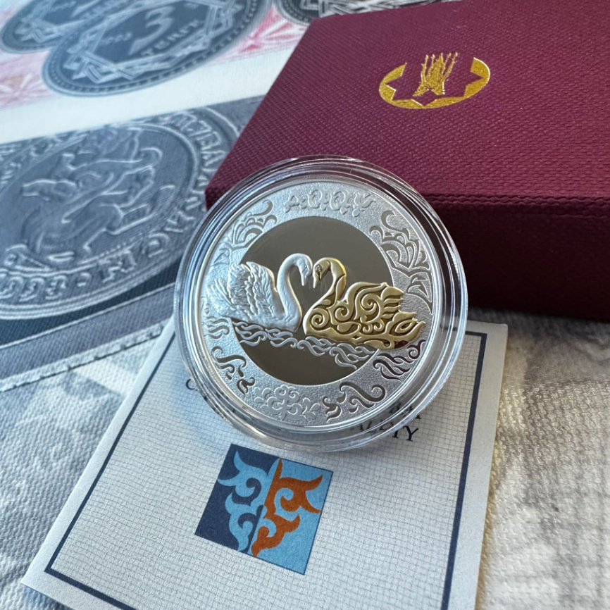 Лебедь, серия «Тотемы кочевников», 500 тенге фото 3