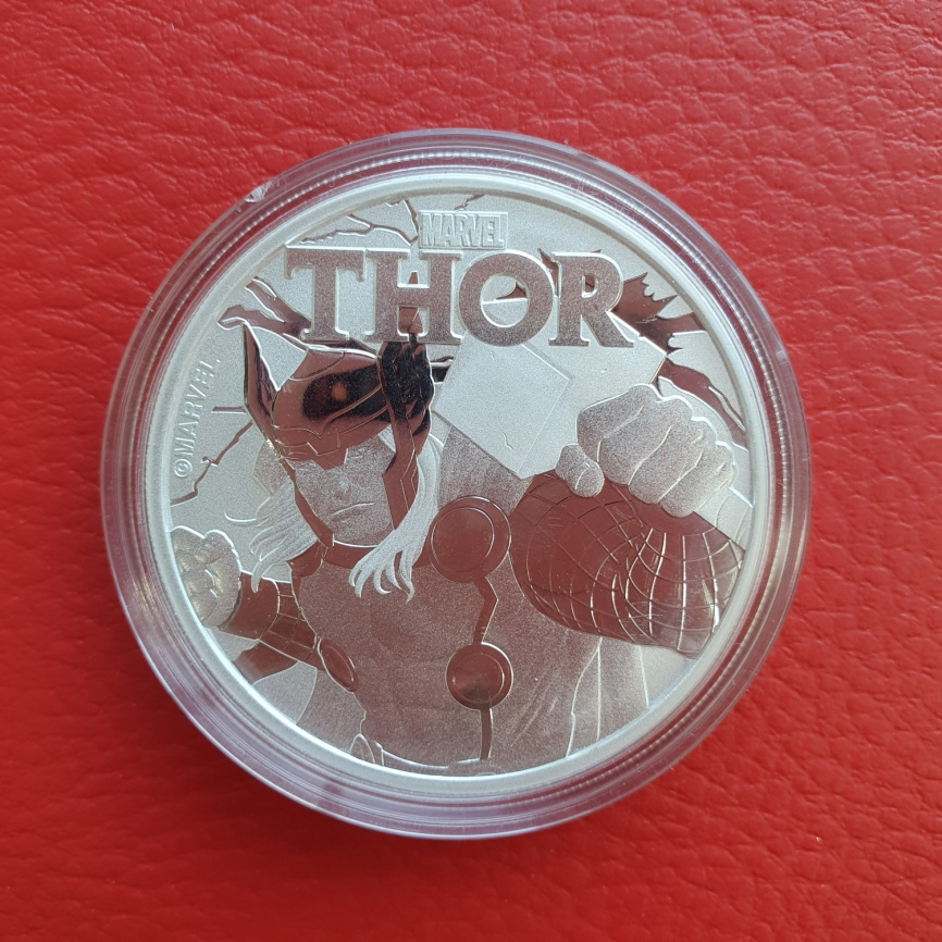 THOR (Тор) серия MARVEL - 1 доллар, Тувалу, 2018 год фото 2
