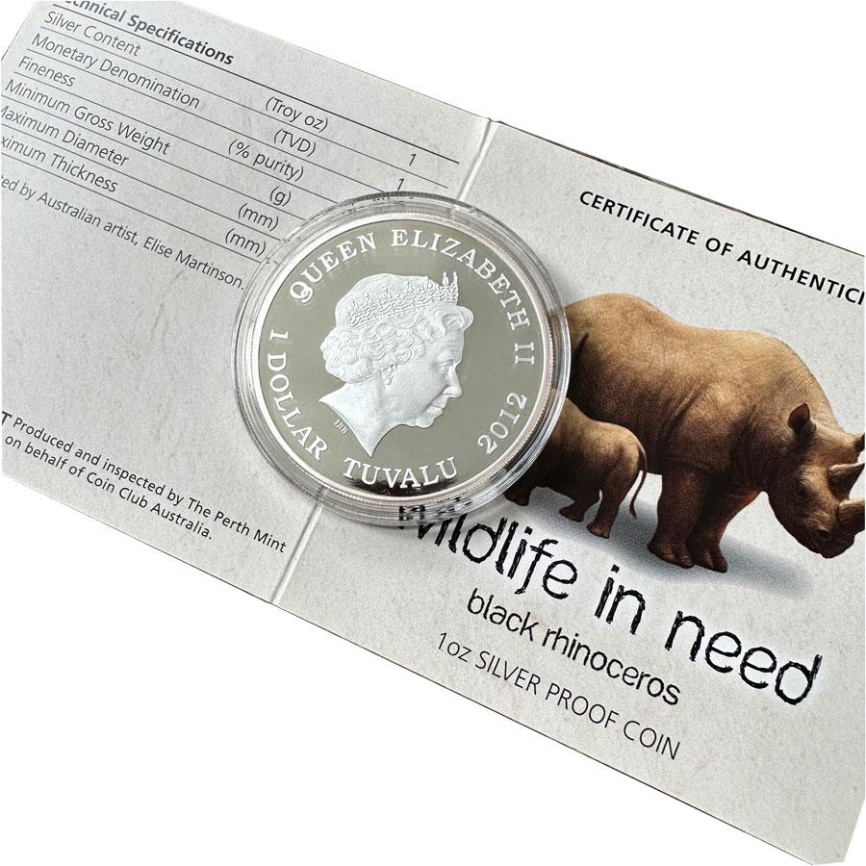 Черный носорог, Дикая природа в беде - Тувалу, 2012 год фото 3