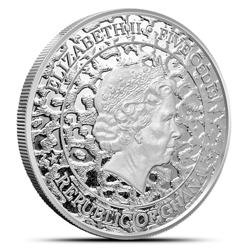 Африканский леопард - Республика Гана, 5 седи, 2022 год фото 2