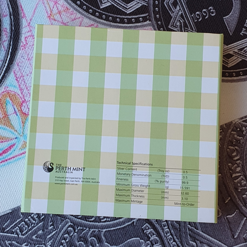 Рожденный для счастья, монета в альбоме для новорожденного - Тувалу, 50 центов фото 9