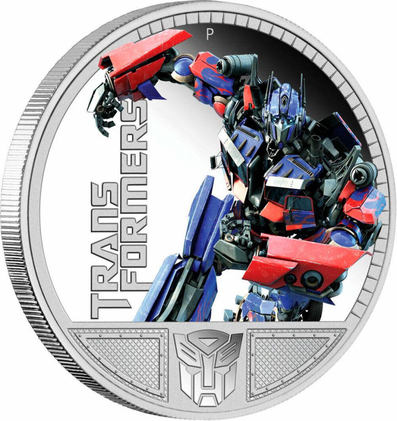 Оптимус Прайм. Трансформеры - Тувалу, 1 доллар, 2009 фото 1