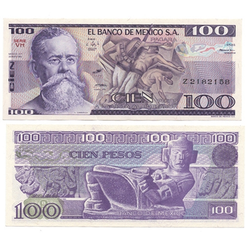 Мексика 100 песо 1982 год фото 1