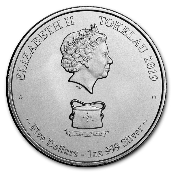 Черепаха Логгерхед - 5 долларов, о.Токелау, 2019 год фото 2