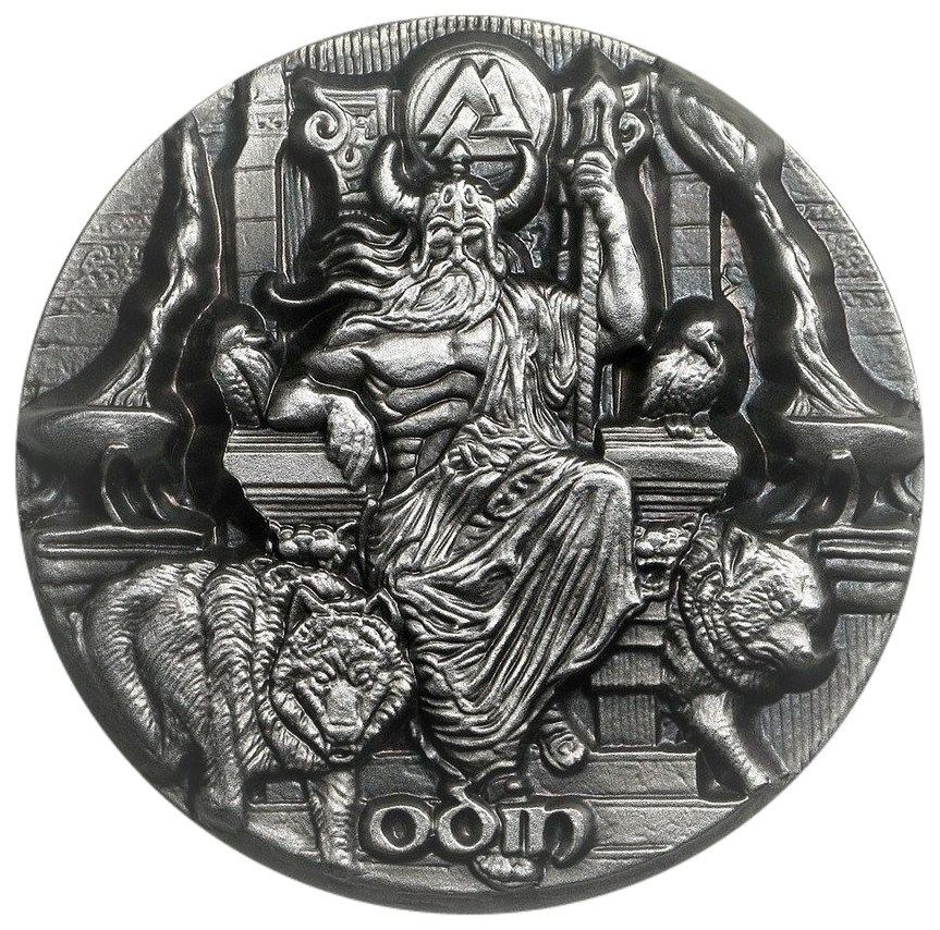 Один, серия "Легенды Асгарда" 3 oz (93,3гр) - Токелау, 2016 год фото 1