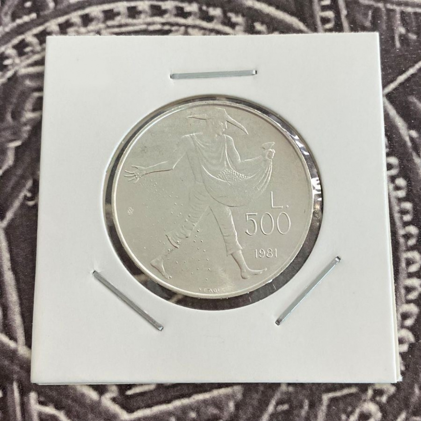 Сан-Марино 500 лир 1981 - Сеятель фото 3