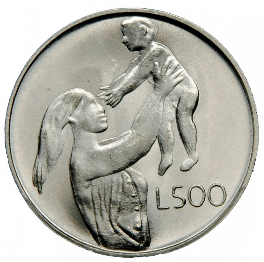 Сан-Марино 500 лир 1972 - Материнство фото 1