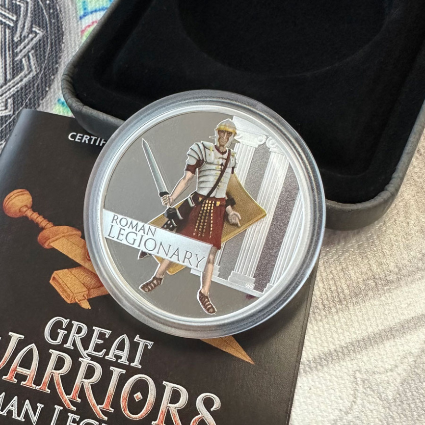 Римский легионер, серия Великие воины - Тувалу, 2010 год фото 3