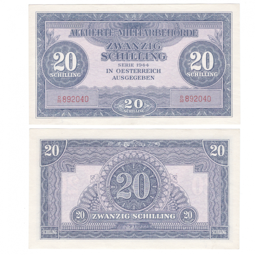 Австрия 20 шиллингов 1944 года - Оккупация (состояние EF) фото 1