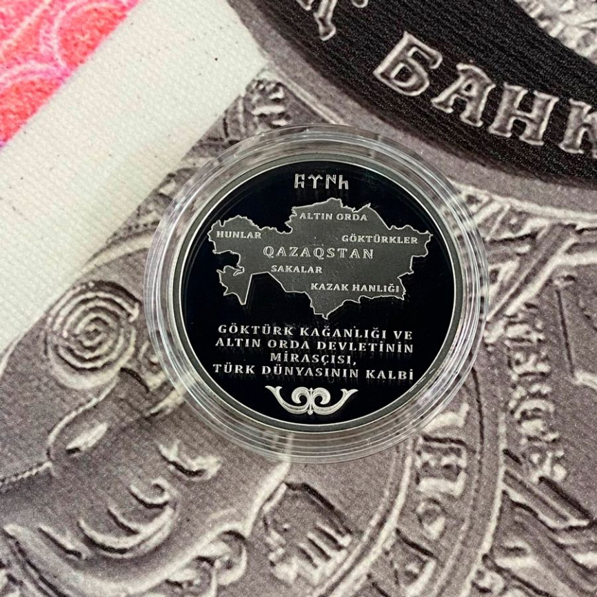 30 лет Независимости Казахстана - Турция, 30 лир, 2021 год фото 4