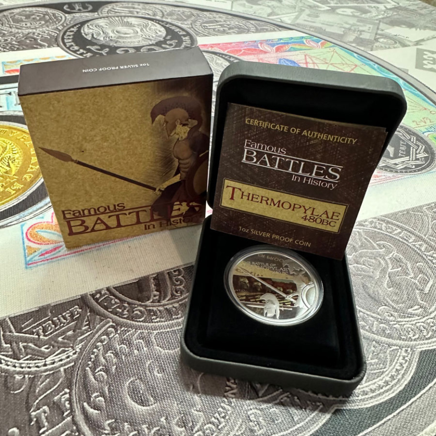 Битва при Фермопилах, серия Известные битвы в истории - Тувалу, 2009 год фото 4