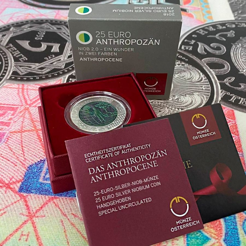 Антропоцен, 25 евро, Австрия, 2018 год фото 5