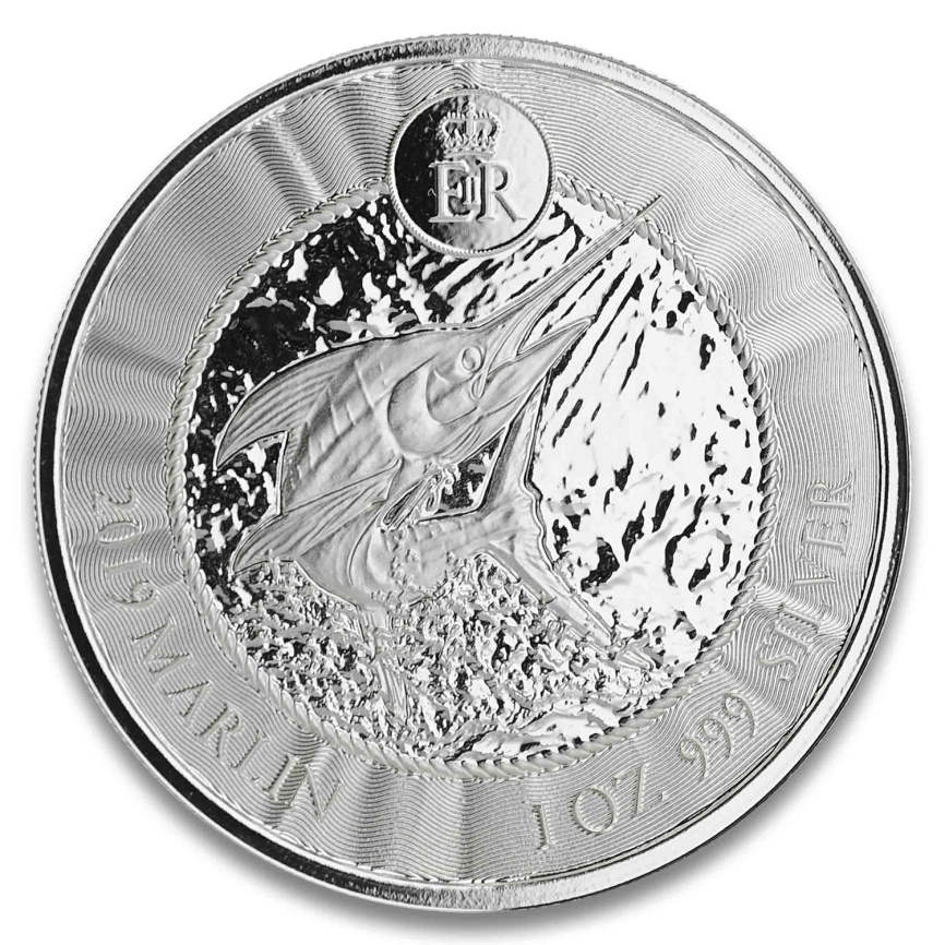 Рыба Марлин - Каймановы острова, 1 доллар, 2017 год фото 1