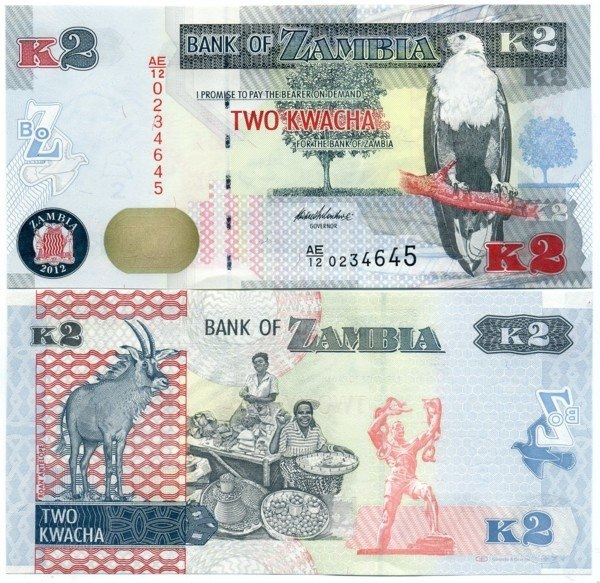 Замбия 2 квача 2012 год фото 1