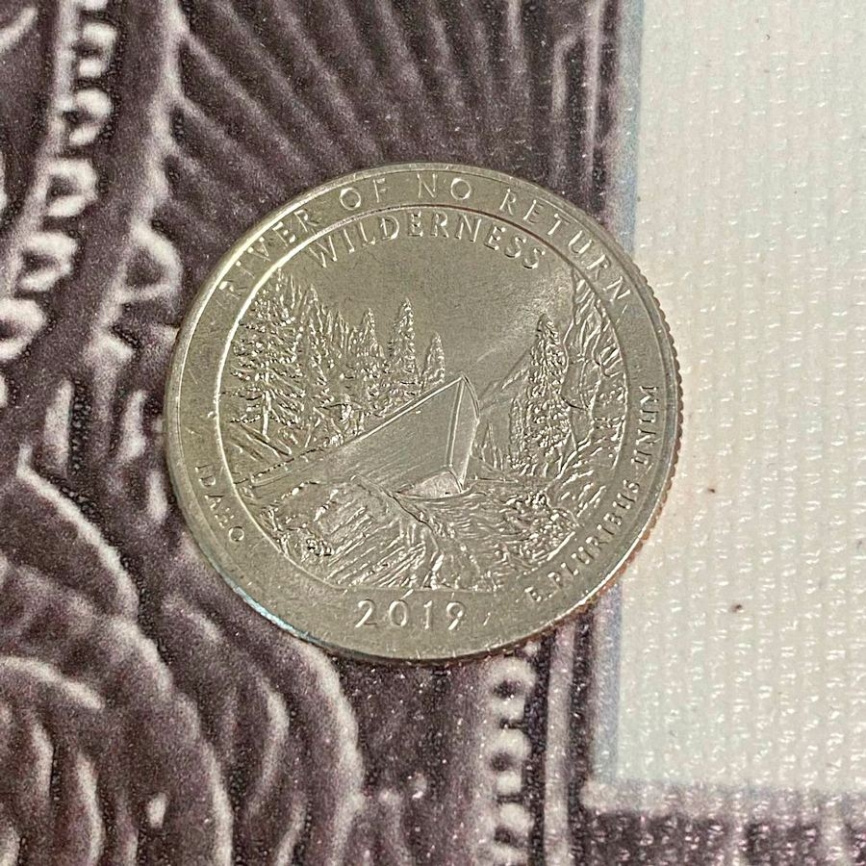 Резерват им. Франка Черча, Айдахо - Парки США, 2019 год, 25 центов фото 3