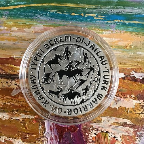 Тюркский воин, серия "Петроглифы Казахстана" фото 3