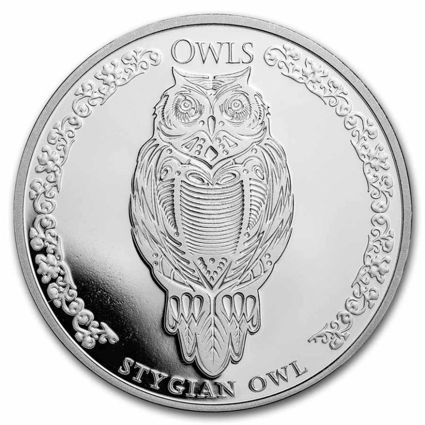 Стигийская сова - Чад, 5000 франков, 2024 год фото 1