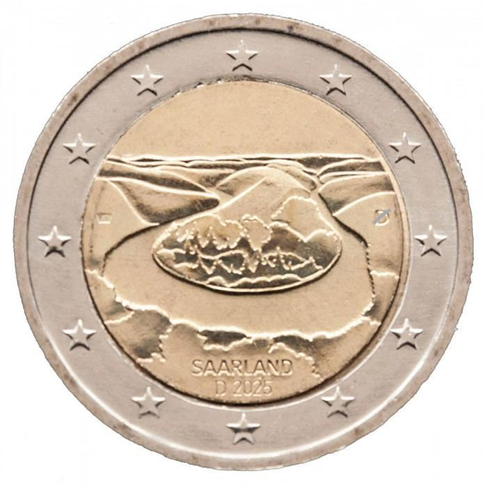 2 евро Германия 2025 - Саар (Сааршляйфе) фото 1