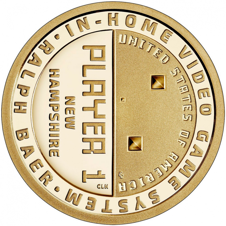 Американские инновации - Игровая приставка | Нью-Гэмпшир | 1 доллар | 2021 фото 1