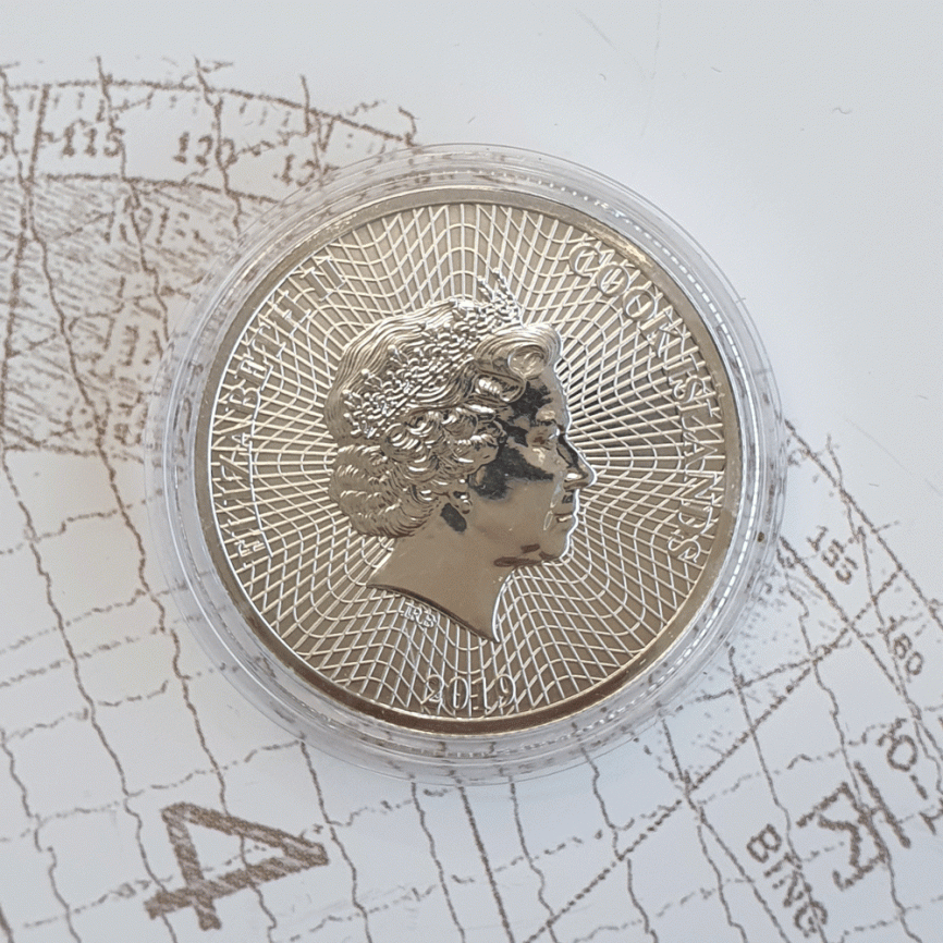 Морская звезда - о.Кука, 1 доллар, 2019 год фото 4