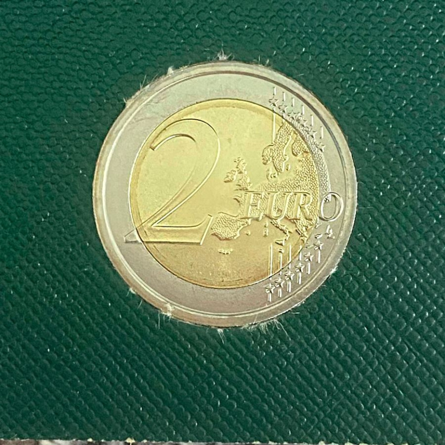 2 евро Ватикан 2018 (в блистере) - 50 лет со дня смерти Падре Пио фото 2