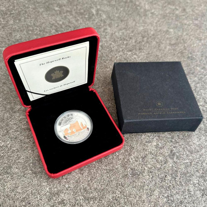 Скалы Хоупвелл (позолота) - Канада, 20 долларов, 2004 год фото 2