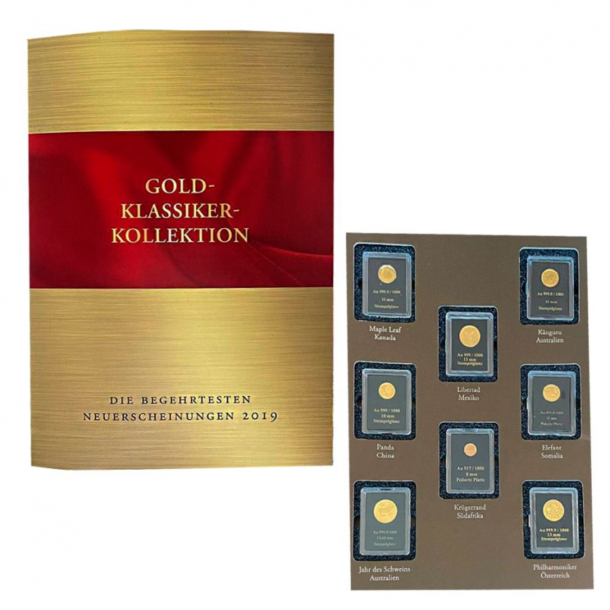 Набор "Золотая классическая коллекция" 2019 год (7 стран, 8 монет) фото 1