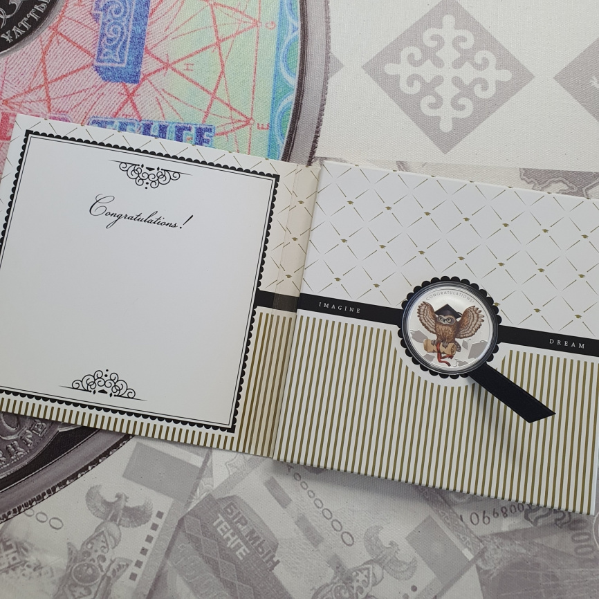 Выпускнику в честь окончания учебы! (Выпускной) - Австралия, 1 доллар, 2018 год фото 4