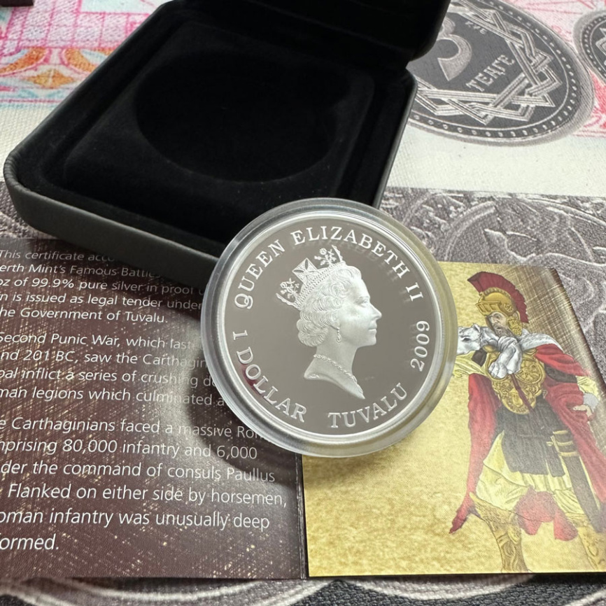 Битва при Каннах, серия Известные битвы в истории - Тувалу, 2009 год фото 3