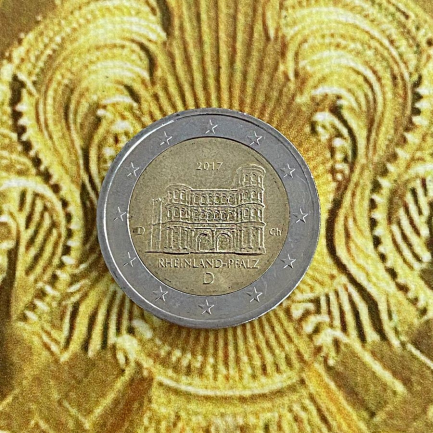 Германия 2 евро 2017 - Порта Нигра, Рейнланд-Пфальц фото 3