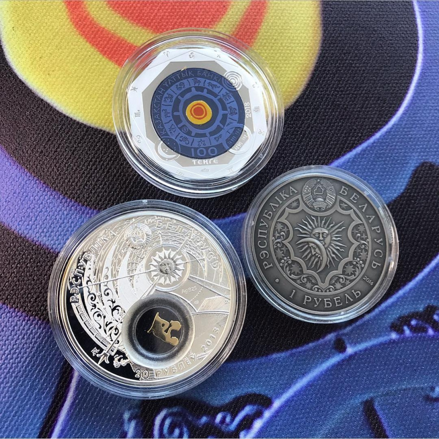 Знак зодиака Водолей, 20 рублей, Беларусь, 2013 год фото 4