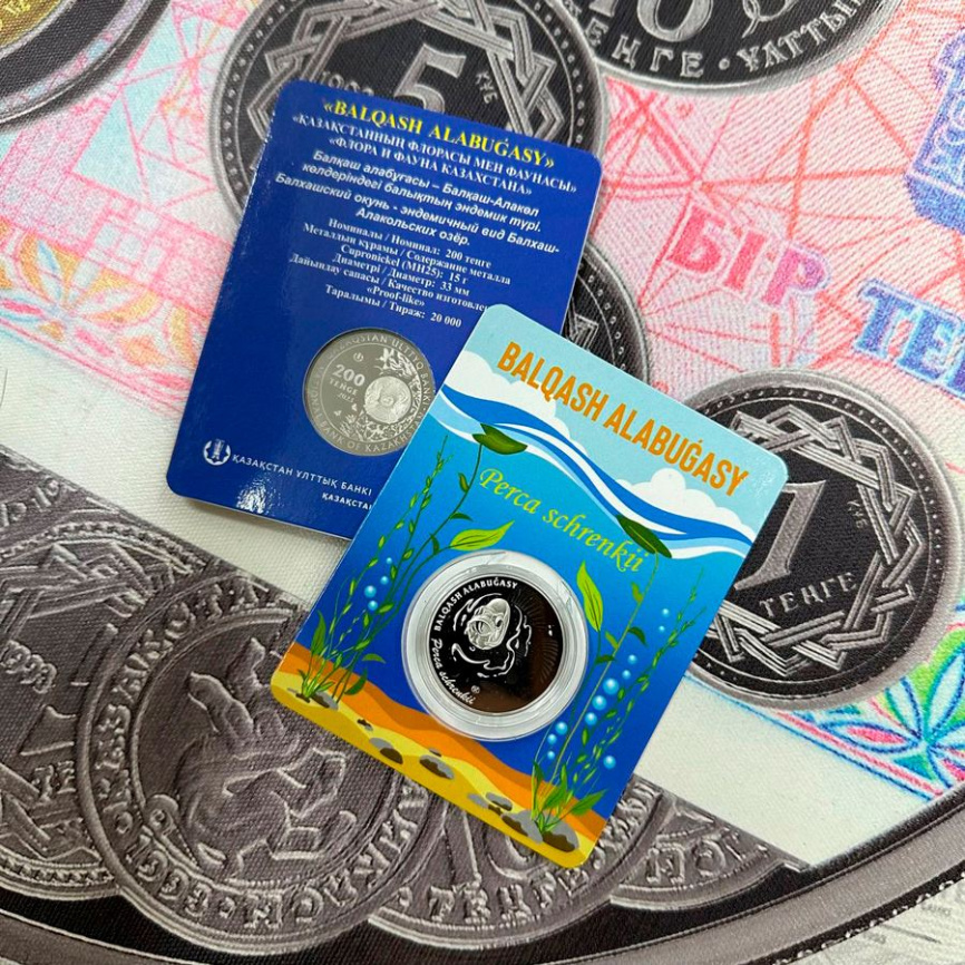 Балхашский окунь PROOF-LIKE (блистер) 200 тенге фото 4