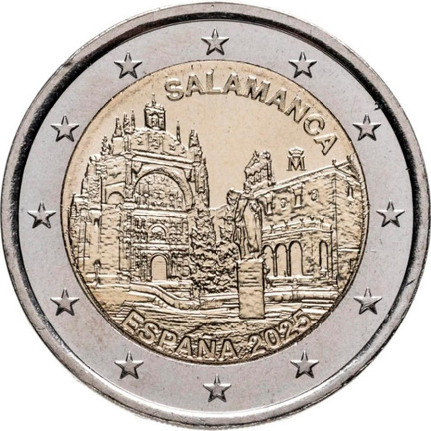 2 евро Испания 2025 - Старый город Саламанка фото 1