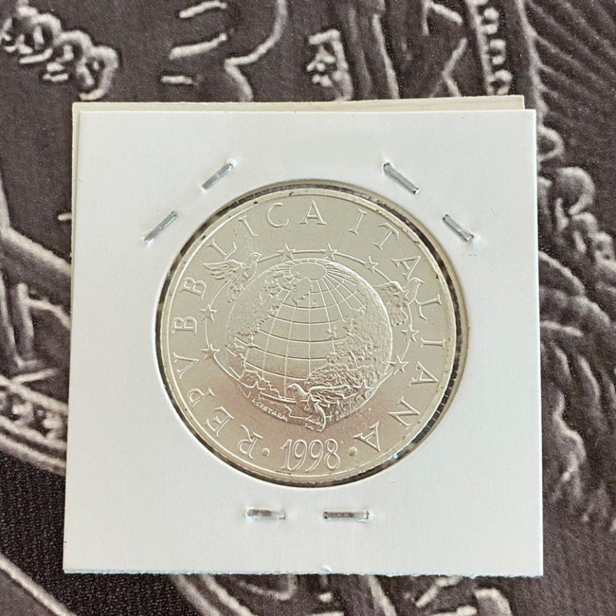 Италия 2000 лир 1998 - Творческий разум. ДНК фото 4