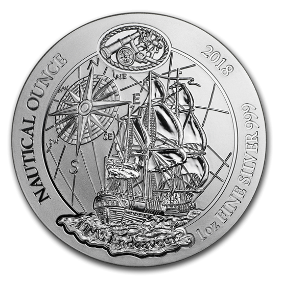 Морская унция "Корабль Индевор" - Руанда, 2018 год фото 1