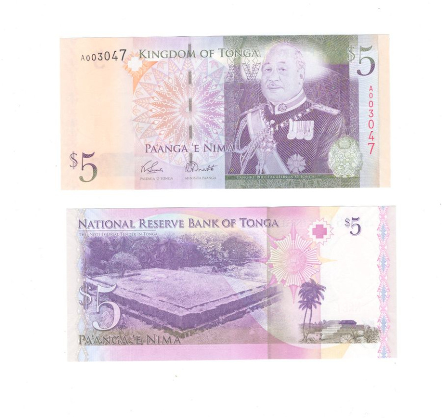 Тонга 5 паанга 2008 год фото 1